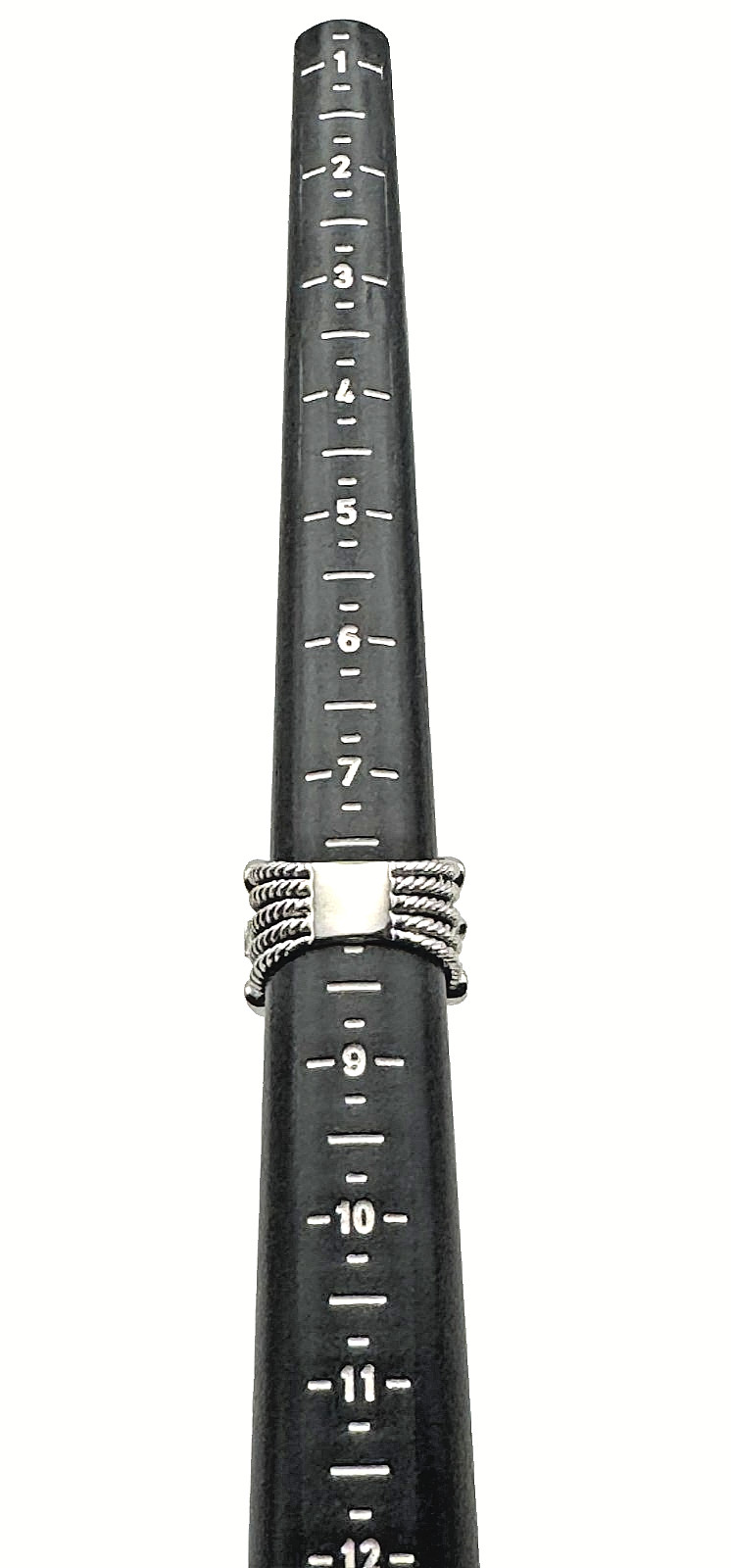 925 Sterling Silver Multi Store Cable Stacked Rin… - image 5