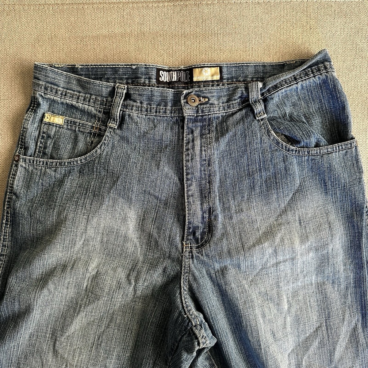 Vtg Y2K Southpole Jeans Gold Tab Baggy Wide Leg size 34x30 | eBay