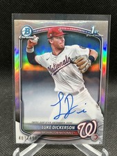 2025 Bowman Chrome #CPA-LDI Luke Dickerson Auto Refractor /499  Nationals