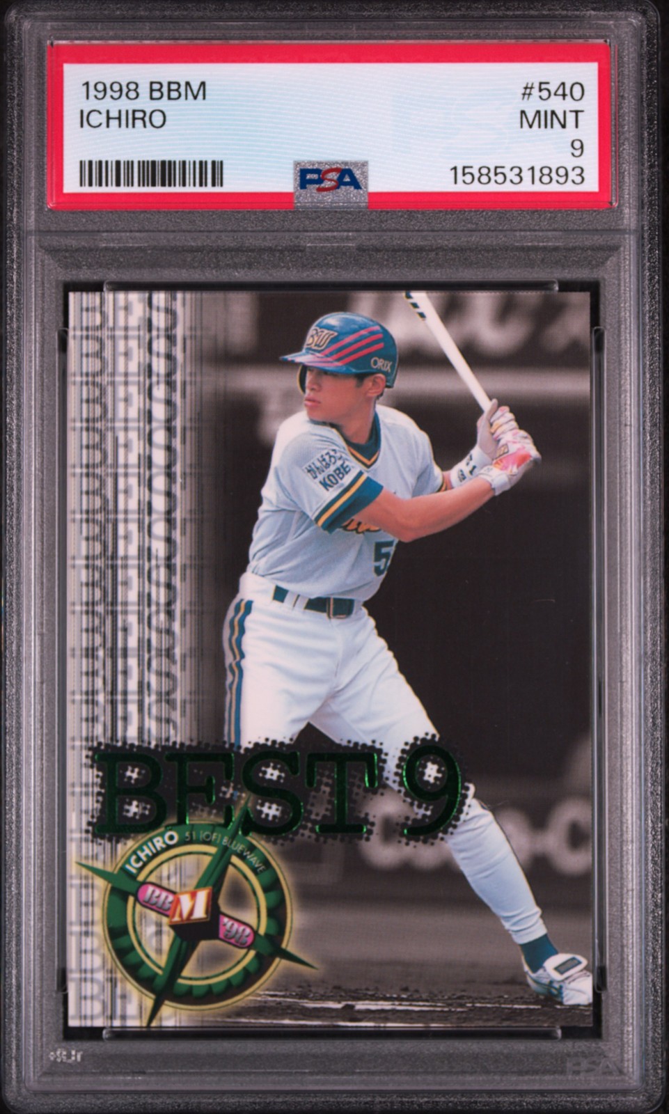 1998 BBM #540 ICHIRO PSA 9 view 1