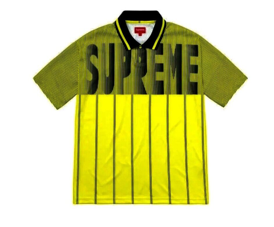 Supreme® Soccer Polo Jersey MEDIUM (*New) Lime Green Black Supreme® Soccer Polo Jersey MEDIUM (*New) Lime Green Black