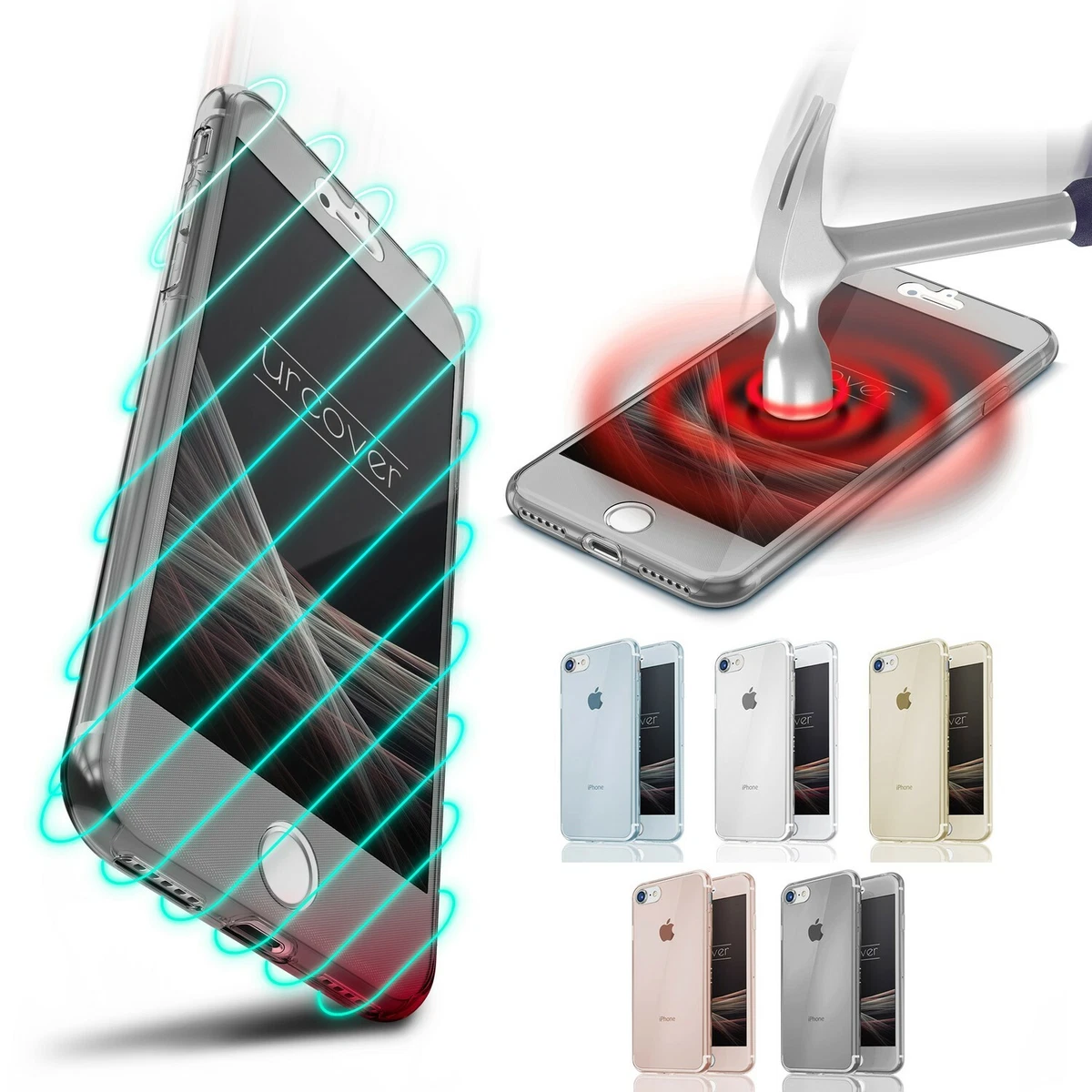 Custodia per Huawei P8 Gra-L09 Cover Case Flip in Pelle PU +Custodia in Silicone Fissa Protezione a 360° HS