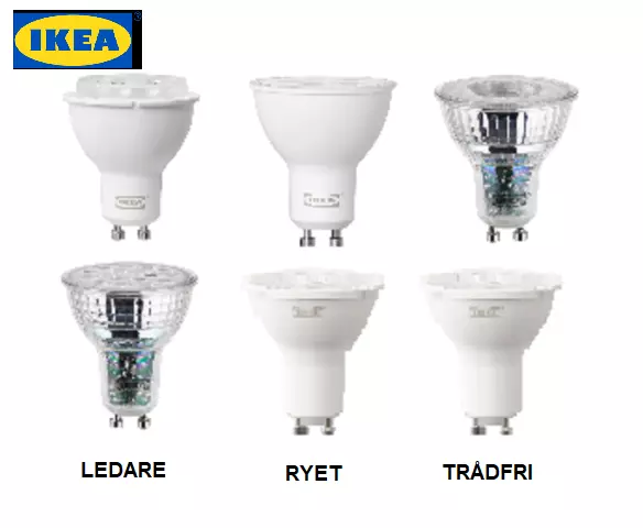 IKEA RYET LED GU10 Base Clear BULB | eBay