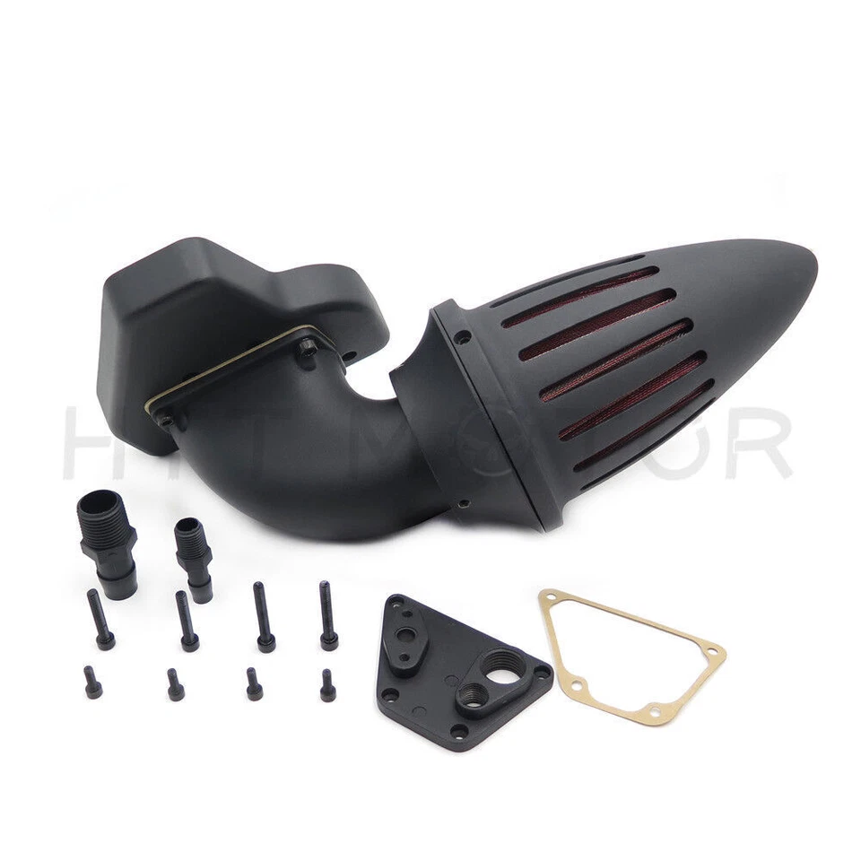 Kits de filtro de aire bala de admisión negro para Honda Vtx 1800 R S C N F 2002-2009 Foto 2 de 4