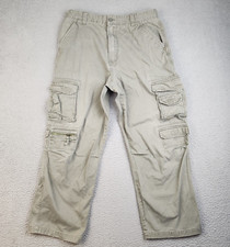 VTG Coliseum Cargo Pants Mens 34x30 Olive Skater Loose Baggy Y2K Military Army