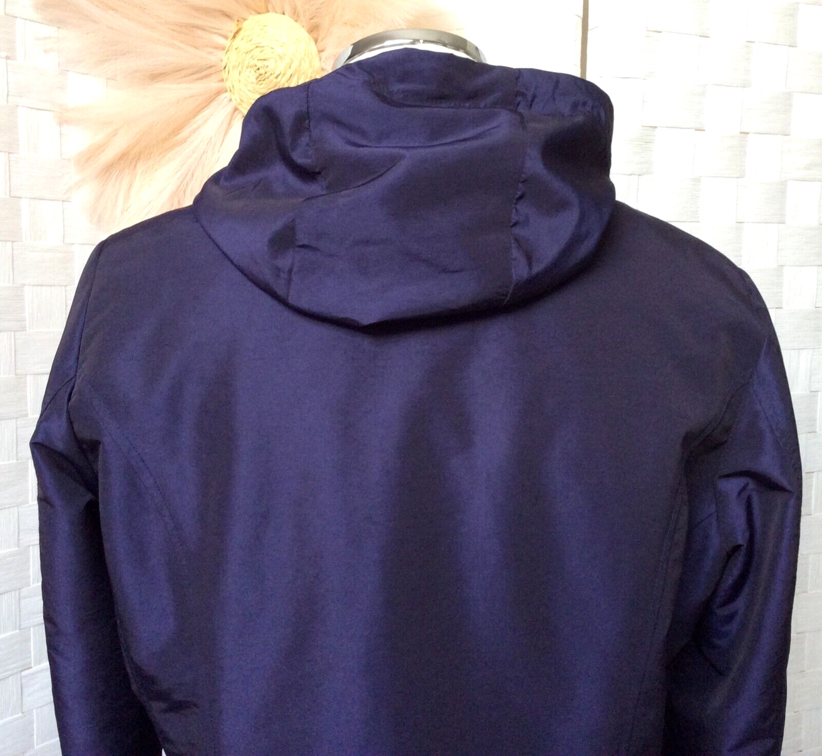 Pendleton Blue Nylon Quilted Lining Iridescent Pa… - image 11