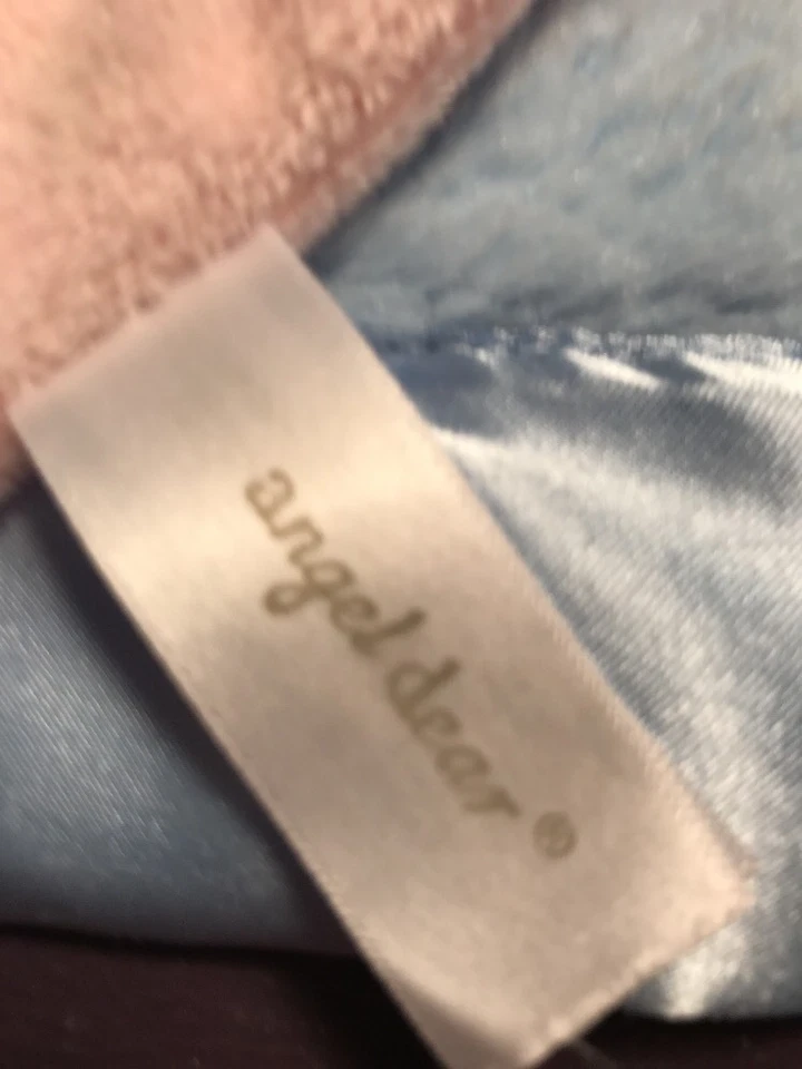 Manta de seguridad Angel Dear Girls rosa cordero polar Lovey 17" Foto 4 de 4