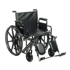 Drive Medical STD22ECDDA-ELR Bariatric Sentra EC Extra HD 22" Wheelchair NEW