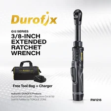 Durofix RW1216-3P G12 12V 3/8" 60 ft-lbs.Extended Reach Electric Ratchet Wrench