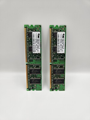 2 x ProMOS 128MB Arbeitsspeicher RAM PC3200U DDR 400MHz CL3