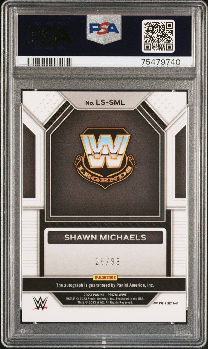 SHAWN MICHAELS 2023 PRIZM WWE LEGENDARY SIGNATURES RED AUTO SHAWN MICHAELS 2023 PRIZM WWE LEGENDARY SIGNATURES RED AUTO