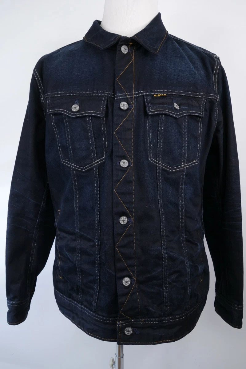 G Star Raw Denim Jacket Slim Tailored 3D JKT Men Size XXXL