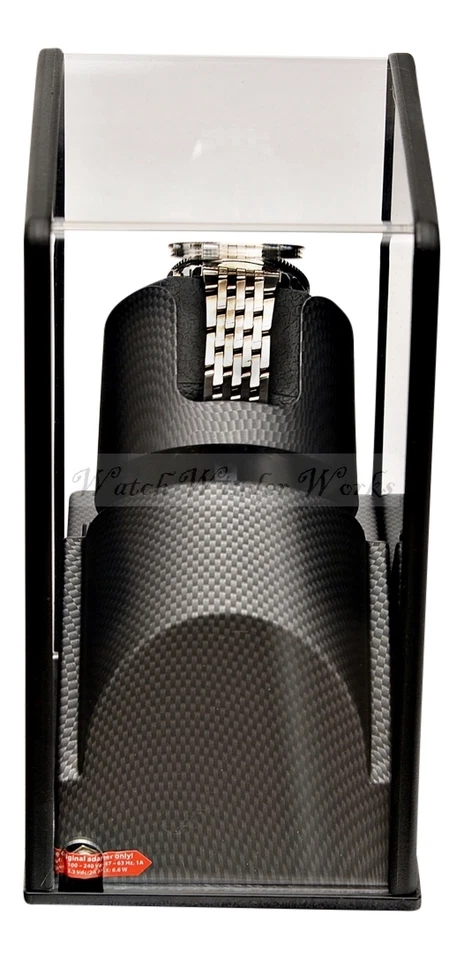 Tela de luxo aparência de fibra de carbono relógio automático único enrolador-veludo carbono-MP1 - Imagem 3 de 4