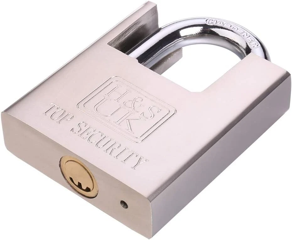H&S High Security Padlock with Key - 60Mm Pad Lock & 5 Keys - Heavy Duty Storage - Image 3 of 4