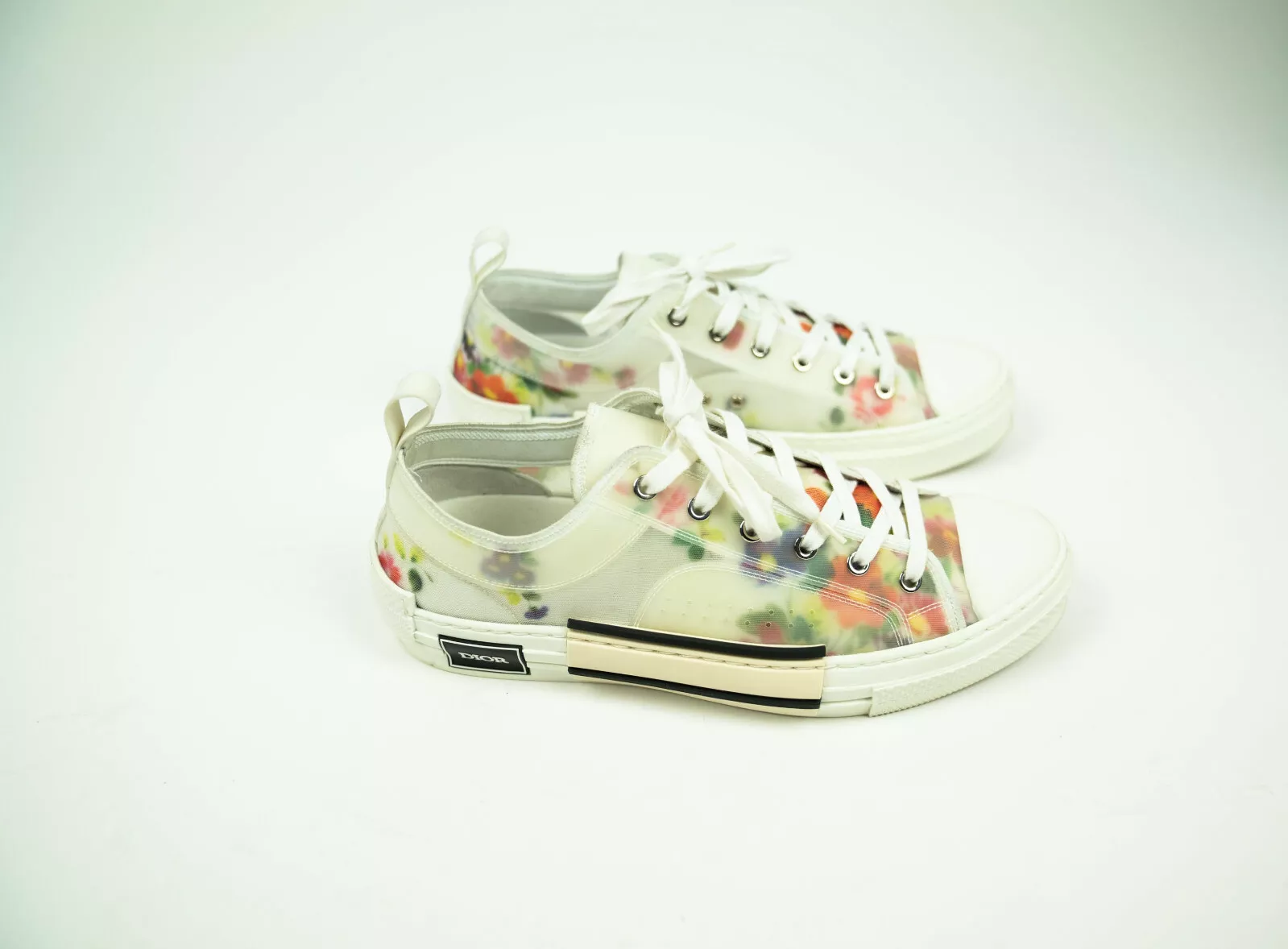 Baskets basses Dior Homme Kim Jones SS19 à fleurs 44 B23 fleurs obliques 10 11