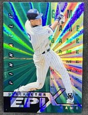 DEREK JETER 1998 Pinnacle EPIX GAME EMERALD GREEN PARALLEL ! VERY RARE !