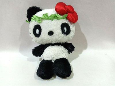 hello kitty black and white plush