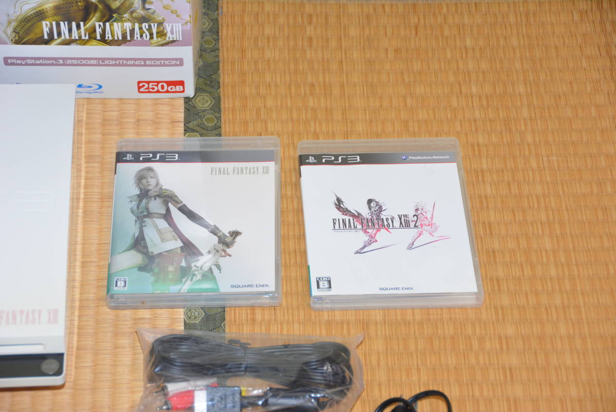 PS3 HDD250GB FINAL FANTASY XIII LIGHTNING EDITION XIII XIII-2 set