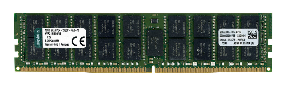 Kingstone DDR4 ECC 16GB メモリKVR21R15D4 Server RAM Memory Kingston KVR21R15D4/16 DDR4 16GB ECC 2133MHz | eBay