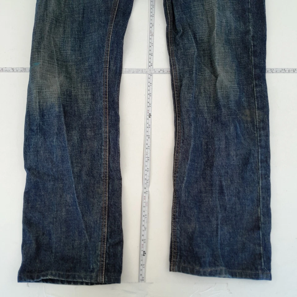 CERRUTI JEANS W38 L34 AZUL REGULAR RECTO PARA HOMBRE ALGODÓN BOTÓN MOSCA - Imagen 3 de 4