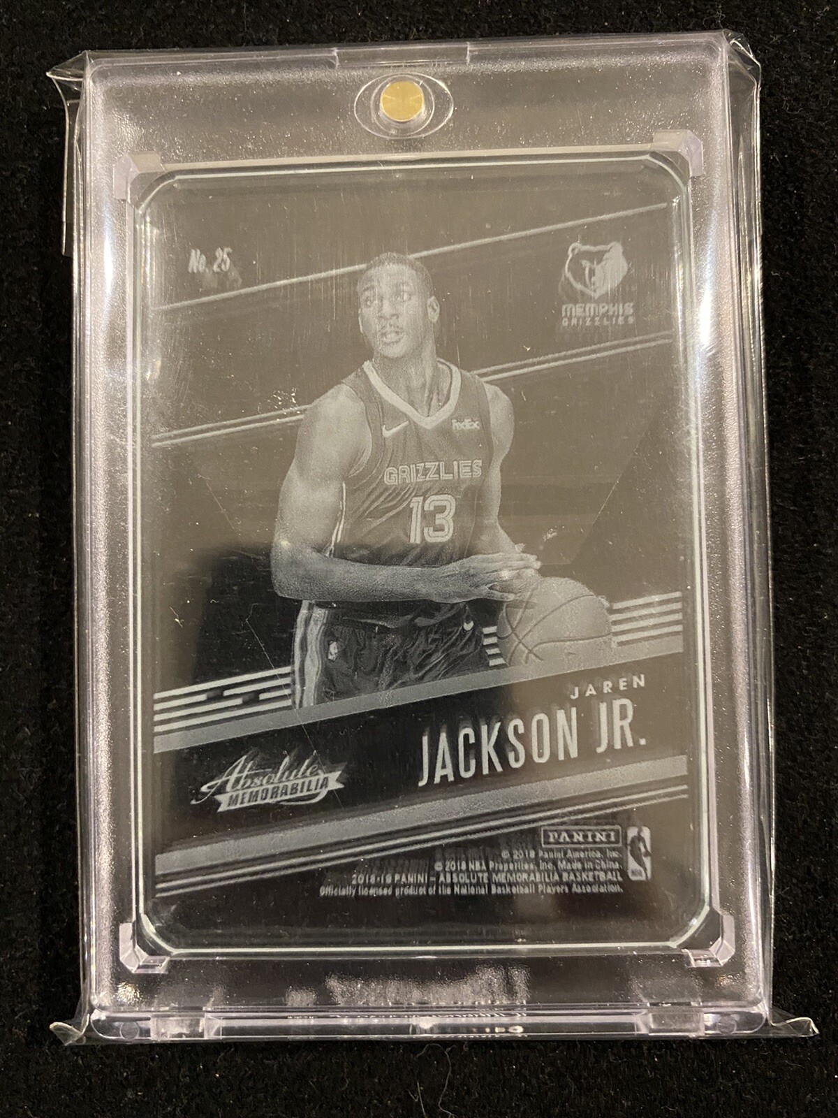 2018 ABSOLUTE MEMORABILIA Jaren Jackson Jr Rookie RC Glass SSP Case Hit!