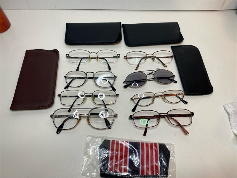 LOT OF 8 Vintage Sunglasses / Eyeglasses / Optics / Frames