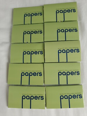 chlorine free cigarette papers 10 Books of 100 Chlorine Free Premium Quality Cigarette Rolling Papers