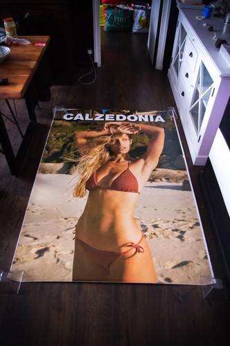 CALZEDONIA SWIMWEAR ABBY CAMPION French Advertising Sexy Bikini Poster Original