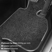 To fit Hyundai Kona Electric [E] 2017+ Black Tailored Car Mats [FMB]