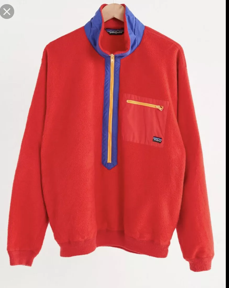 11. Rare Vintage Red Fleece Patagonia Half Zip Sweatshirt S Urban Renewal