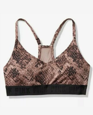 Soutien-gorge De Sport Victoria's Secret Ultimate - Dos Racerback - Taille S - Gris Rose - Neuf Avec étiquettes