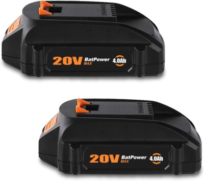 BatPower 2X 20V 4Ah Compatible with WORX 20V 2.0Ah WA3575 WA3525 WA3520 Battery