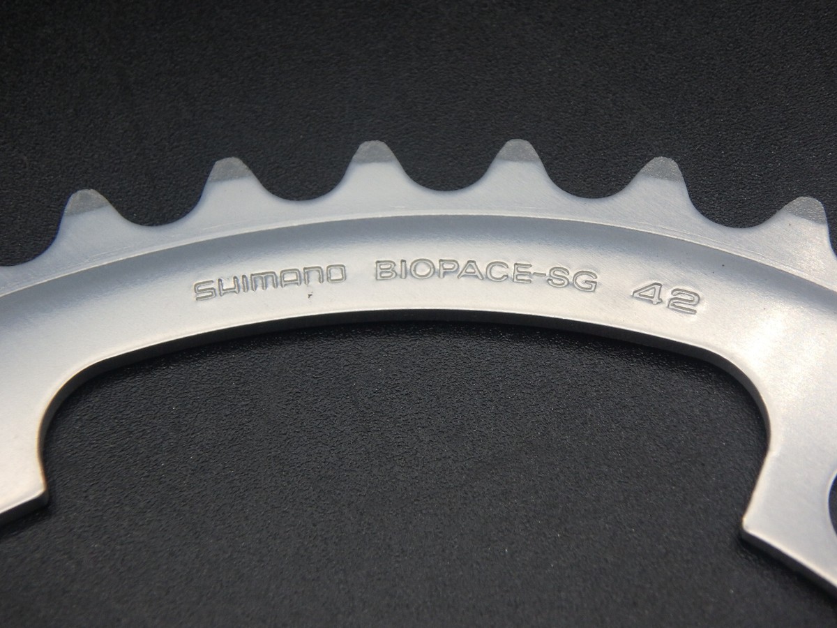SHIMANO biopace CHAINRING steel 42T 5H 130BCD PLATEAU VELO bike MTB 600 tricolor