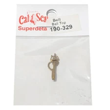 NEW Cal Scale 190-329 Steam Engine Bell Ball Top with Bracket HO Scale