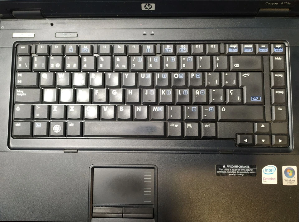 HP Compaq 6710s Intel Core 2 Duo-T7100 1,8GHz 1GB RAM 15.4" Windows 7 32 bits - Imagen 4 de 4