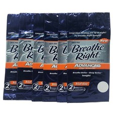 12 Breathe Right Advanced Nasal Strips Adult Nose Stop Snoring Breath Trial Siz