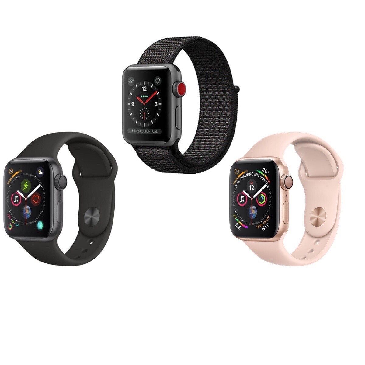 Apple Watch Series 4 40 mm Rosa Sabbia Cassa in Alluminio, Cinturino Rosa  Sabbia in Silicone - (MU682) | Acquisti Online su eBay