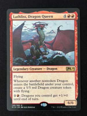 1x MTG Lathliss, Dragon Queen - Core Set 2019 (M19) #149 - Magic the Gathering