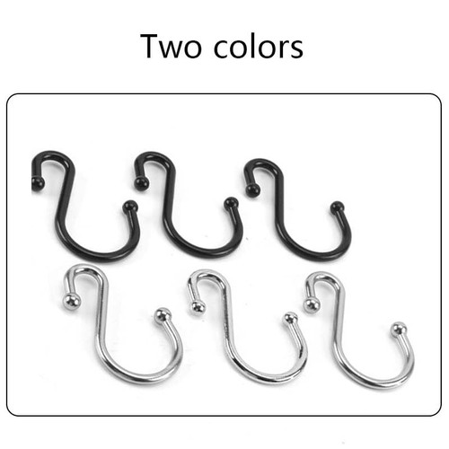 Hook Curtain Hook S-Shaped Hooks Bathroom Curtain Hooks Multifunctional Hooks... - Picture 9 of 9