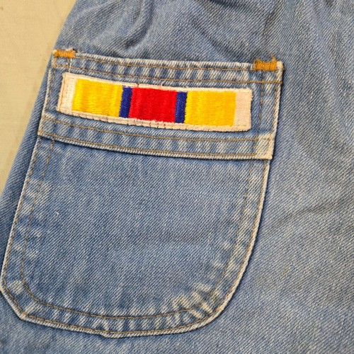 Farah Jeans Kids VTG Blue Denim Wide Leg 70s Hippy Flare Bell Bottom 20" Waist - Picture 5 of 10