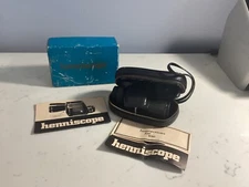 NEW IN BOX VINTAGE HENNISCOPE WITH CASE EXTRA LENS & INSTRUCTIONS MUST SEE NR