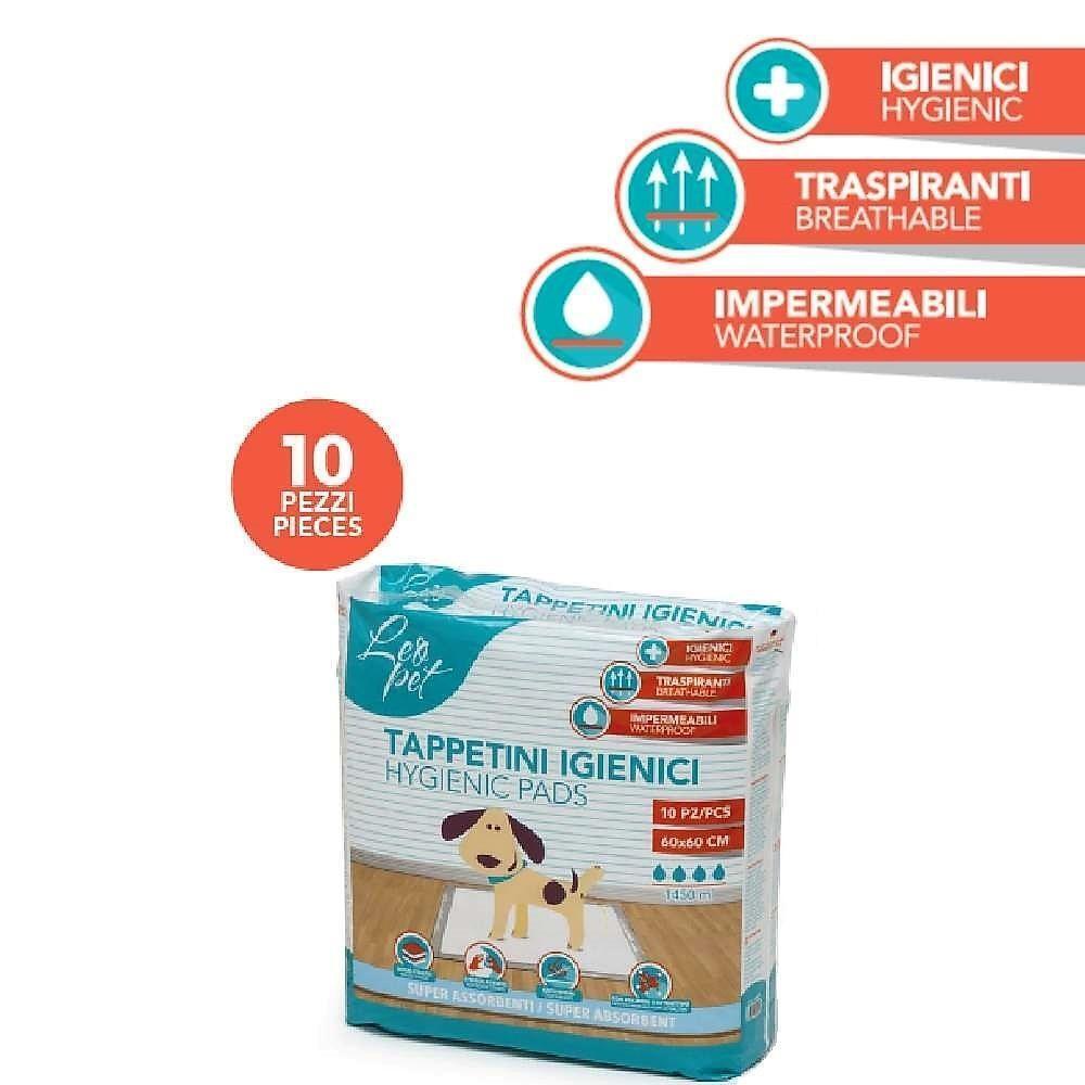 TAPPETINI IGIENICI LEOPET 60X60. 10PZ