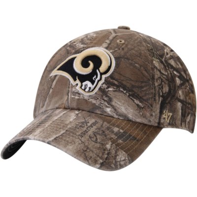 Los Angeles Rams 47 Brand Clean Up Hat Adjustable Cap RealTree | eBay