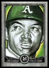2020 Topps Museum Collection Canvas Reprints Reggie Jackson Oakland Athletics