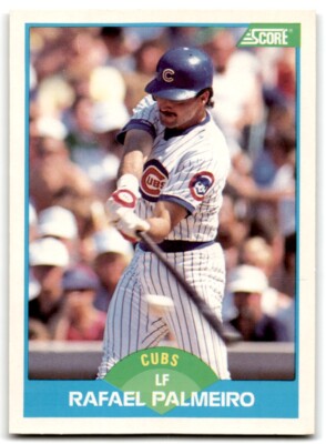 1989 Score Rafael Palmeiro 1b Chicago Cubs #199 | eBay