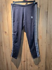 Adidas Striped Track pant legging activewear womens size M