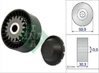 Original INA Spannrolle Keilrippenriemen 531 0811 10 FüR Renault