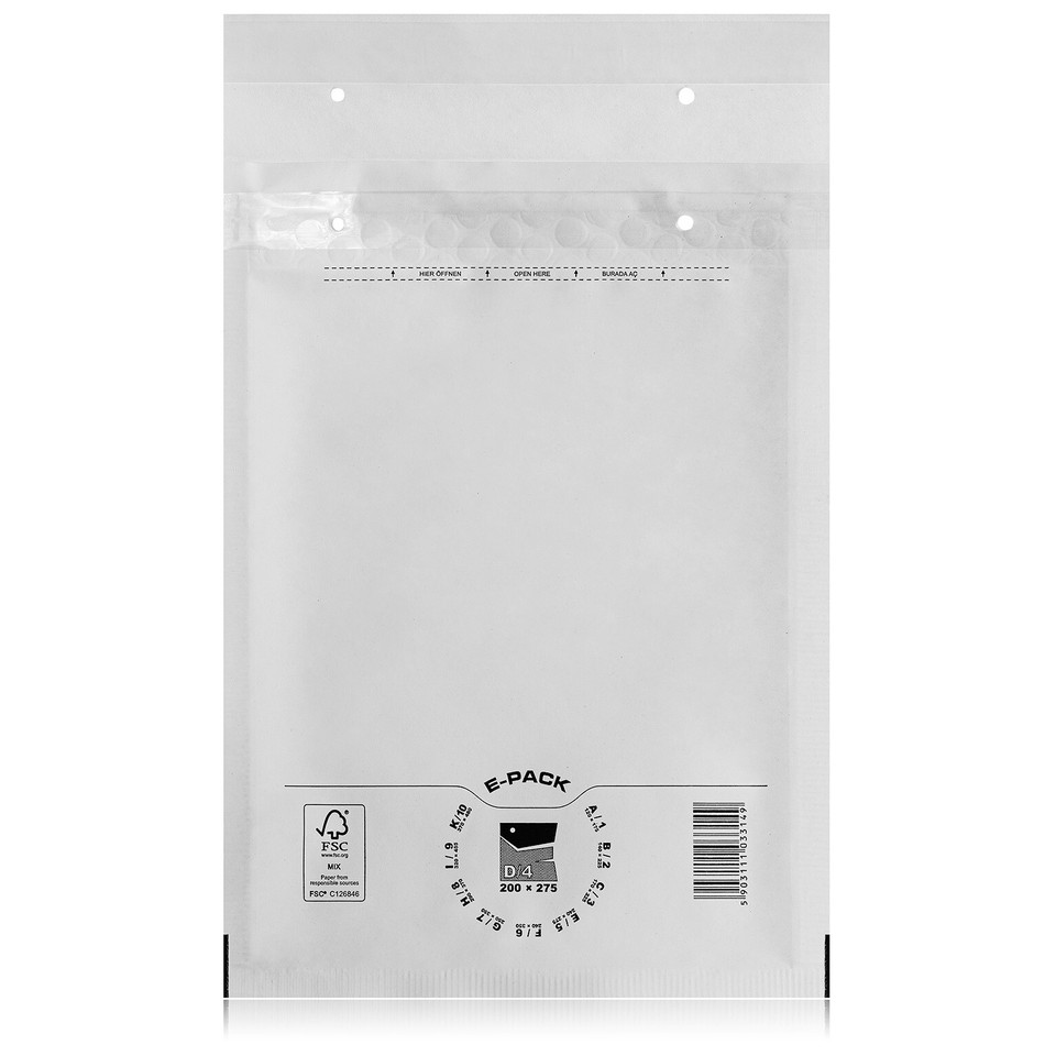 100 Stück Luftpolsteruschläge In Braun - 4/D - (200 X 275) - Luftpolstertaschen/Versandtaschen