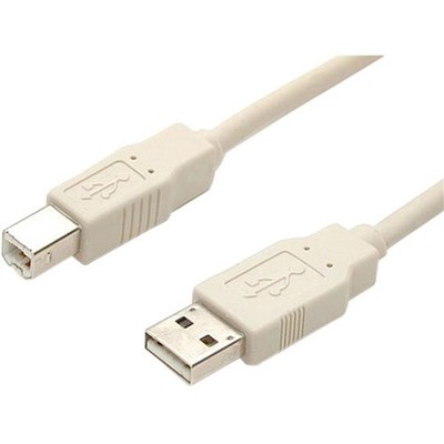 NEW Startech USBFAB_15 Beige USB 2.0 cable 4 pin Type A (M) B 15 ft Data