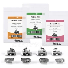 Dental Buccal Tube 1st Molar Bondable Monoblock Non-Conv Single Roth/MBT 018/022